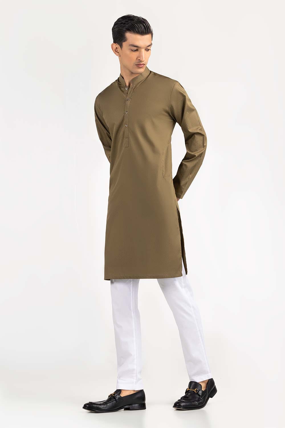 Olive Basic Kurta