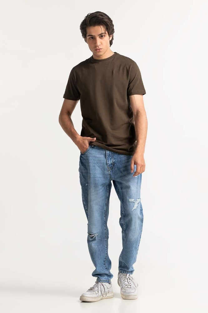 Olive Basic Muscle Tee TS-CNSJ24-027