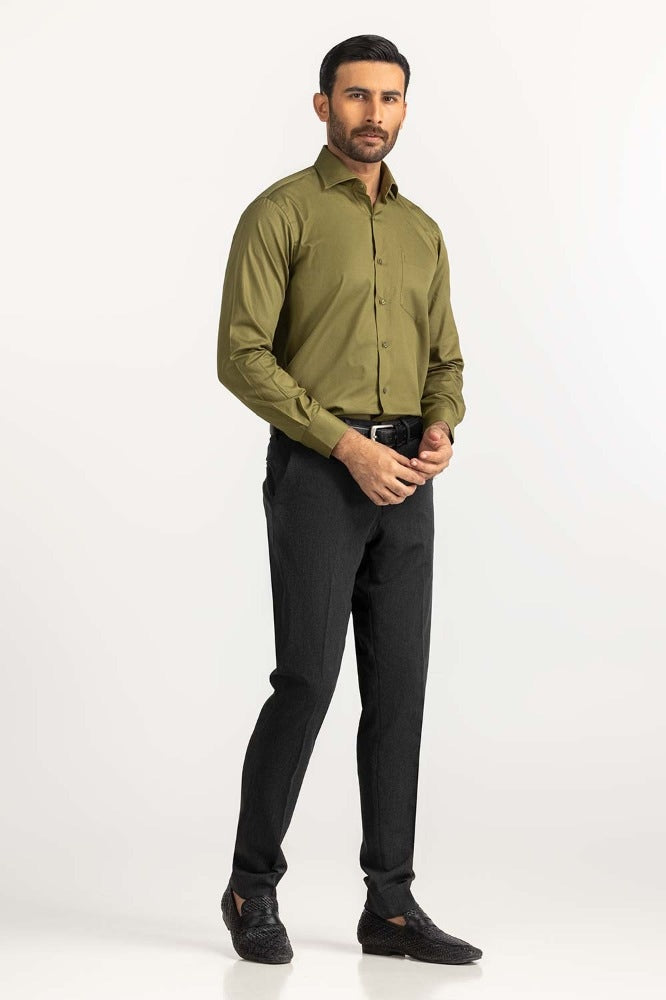 Olive Formal Shirt MN-FS-PD23-025