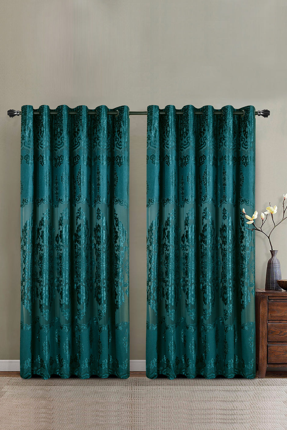 Olivine Chenille Curtain