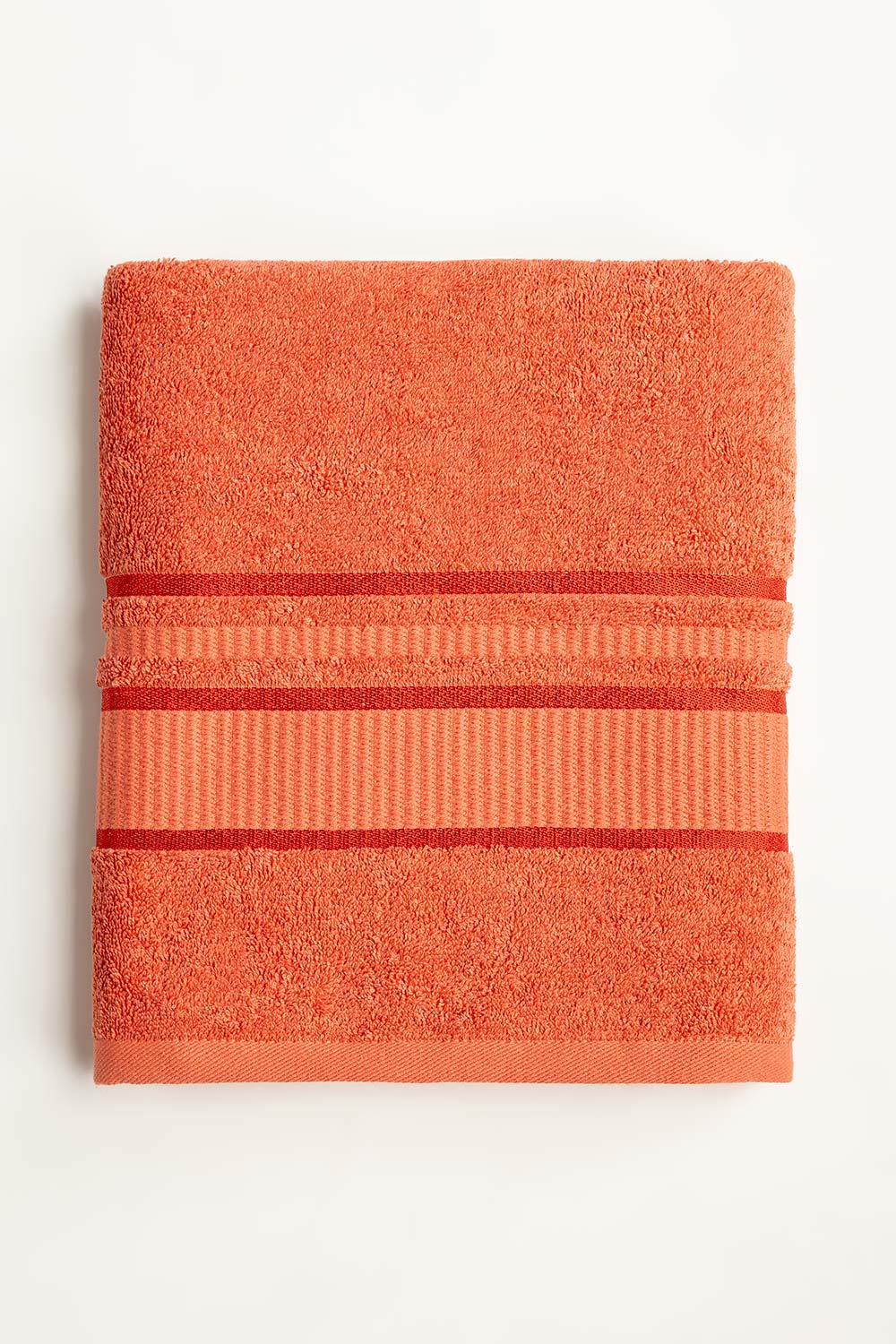 Orange Dyed Bath Towel