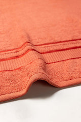 Orange Dyed Bath Towel