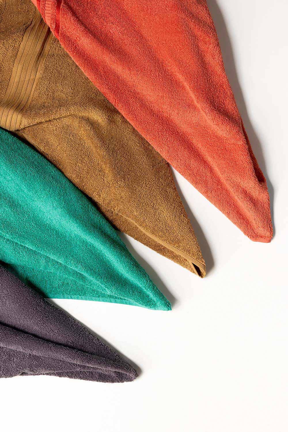 Orange Dyed Bath Towel