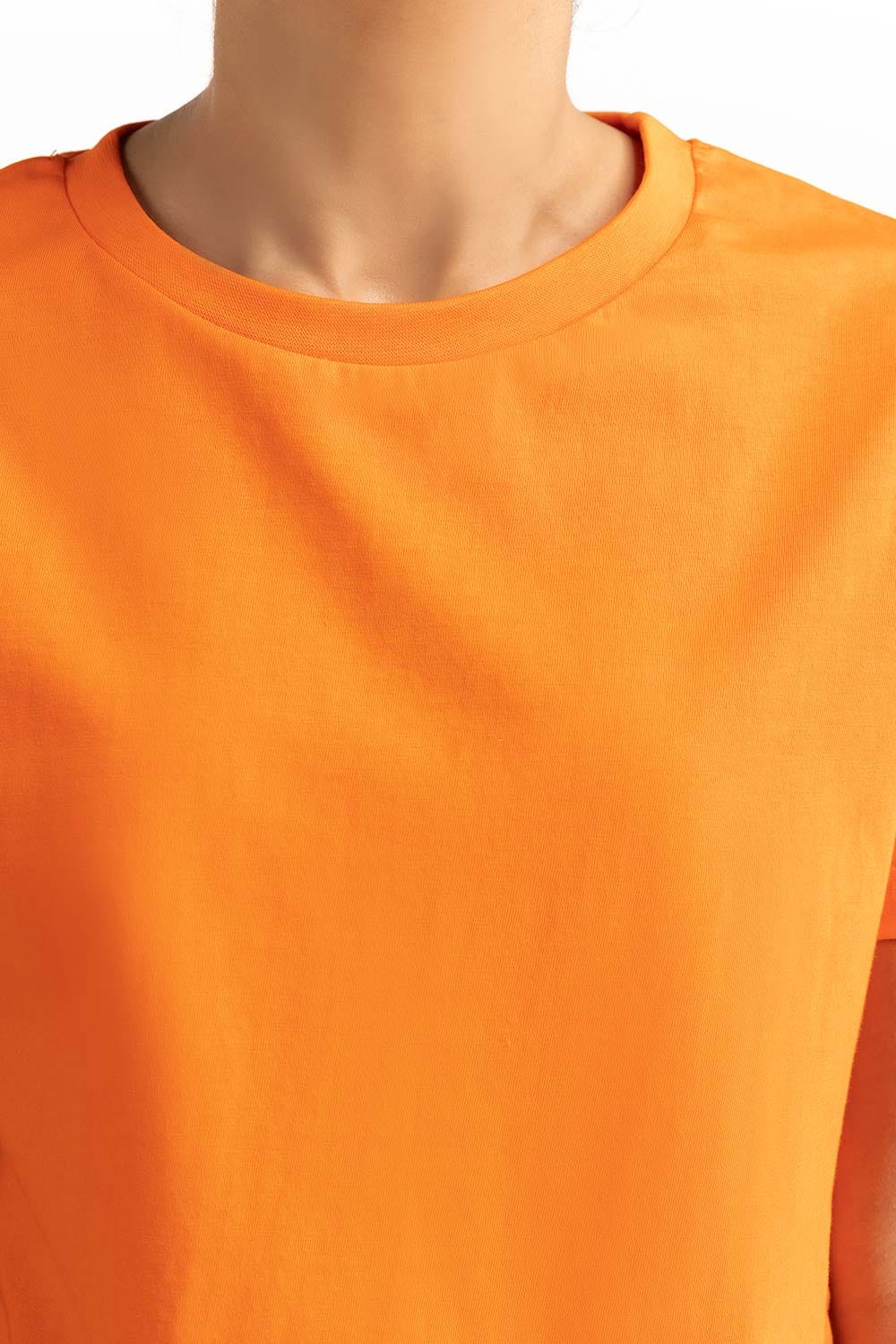 Orange Knit T-Shirt 231-213-004 A