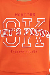 Toddler Boy Orange Sweatshirt 224-512-010