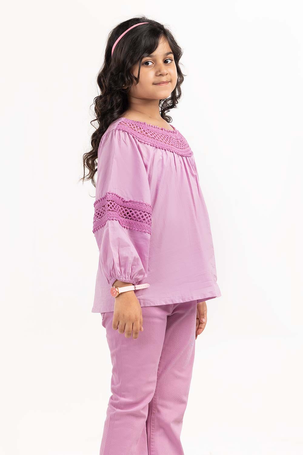 Toddler Girl Orchid Basic Woven Top TGWT-2210010 A