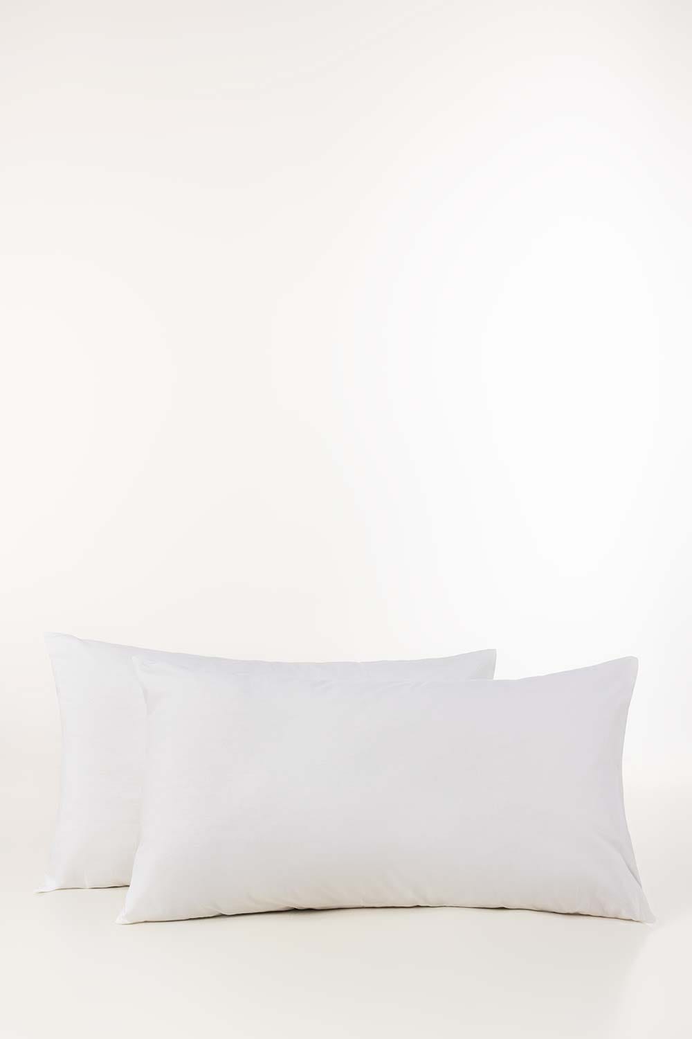 Orient white Dyed 2pcs Pillow Covers
