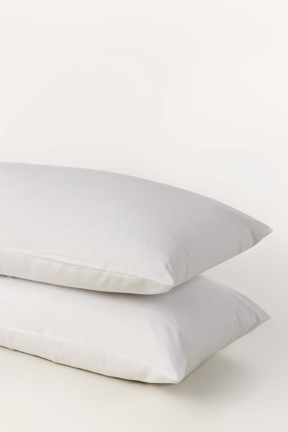 Orient white Dyed 2pcs Pillow Covers
