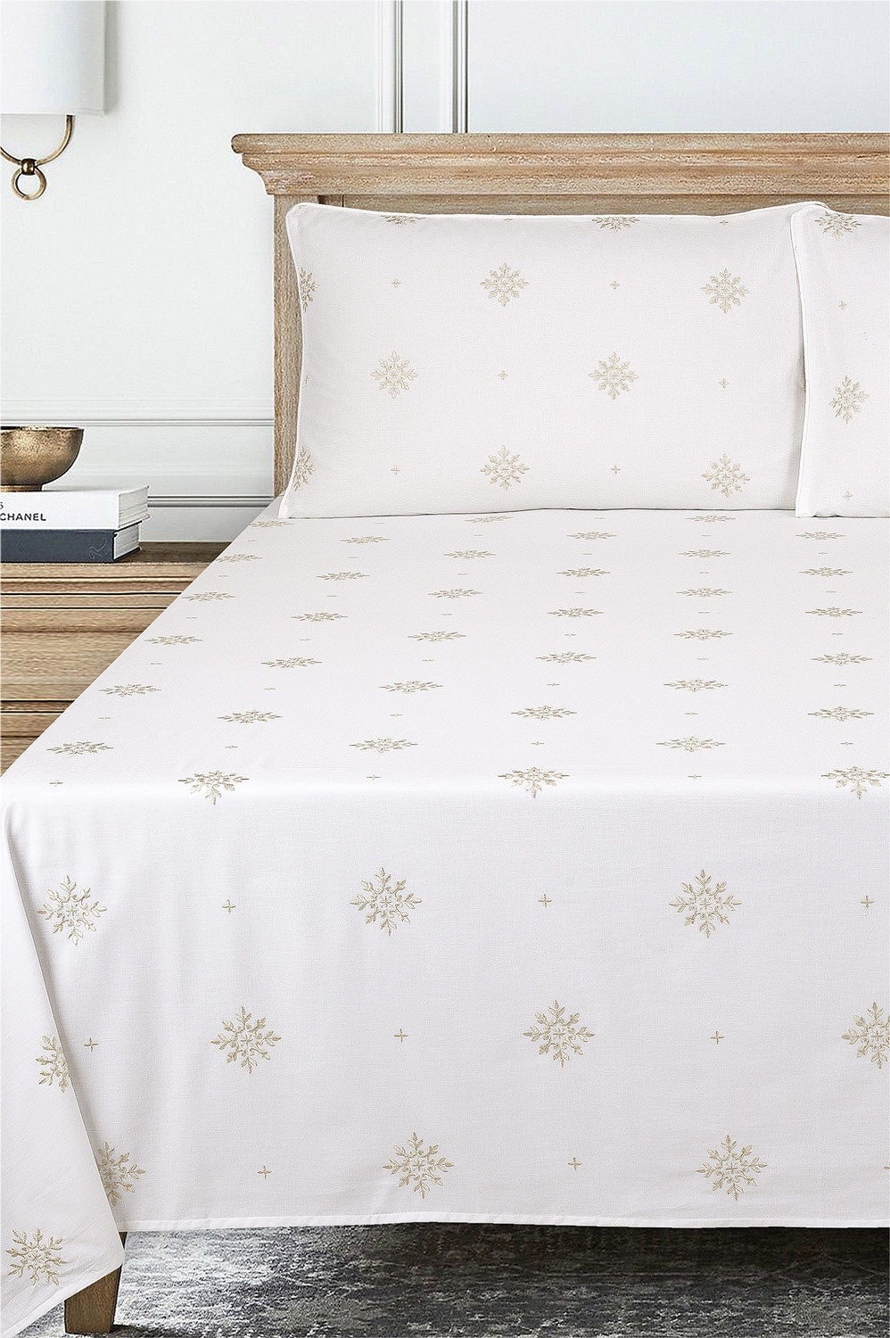 Orient Dyed Embroidered T-150 Bed Sheet Set