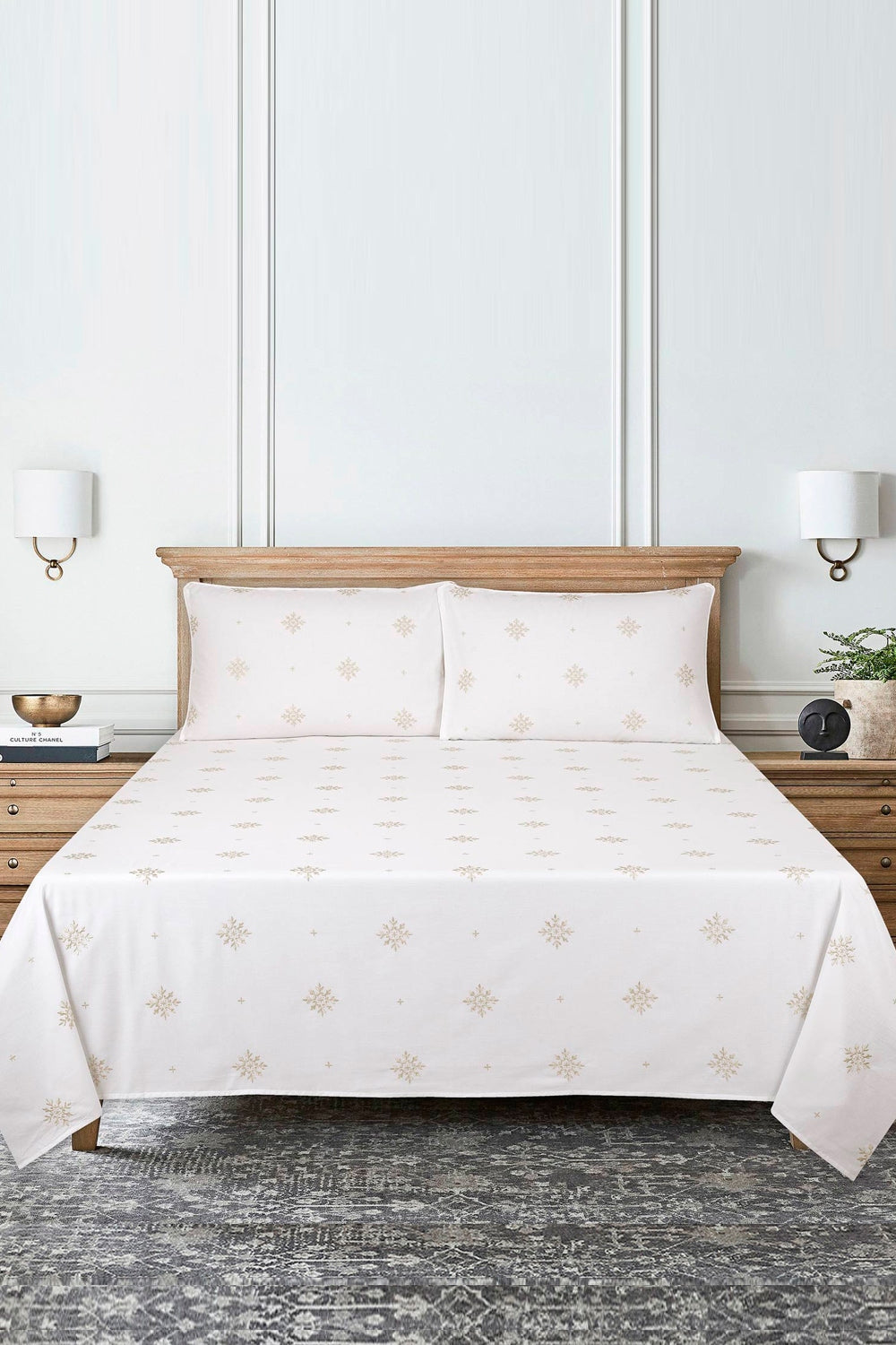Orient Dyed Embroidered T-150 Bed Sheet Set