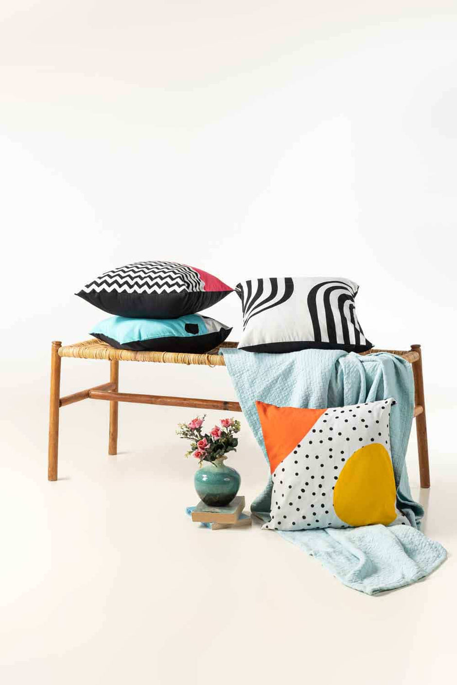 Oval Digital Cushion Cover