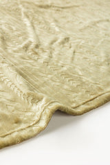 AW24-Oyester Embossed Single Ply Fleece Throw