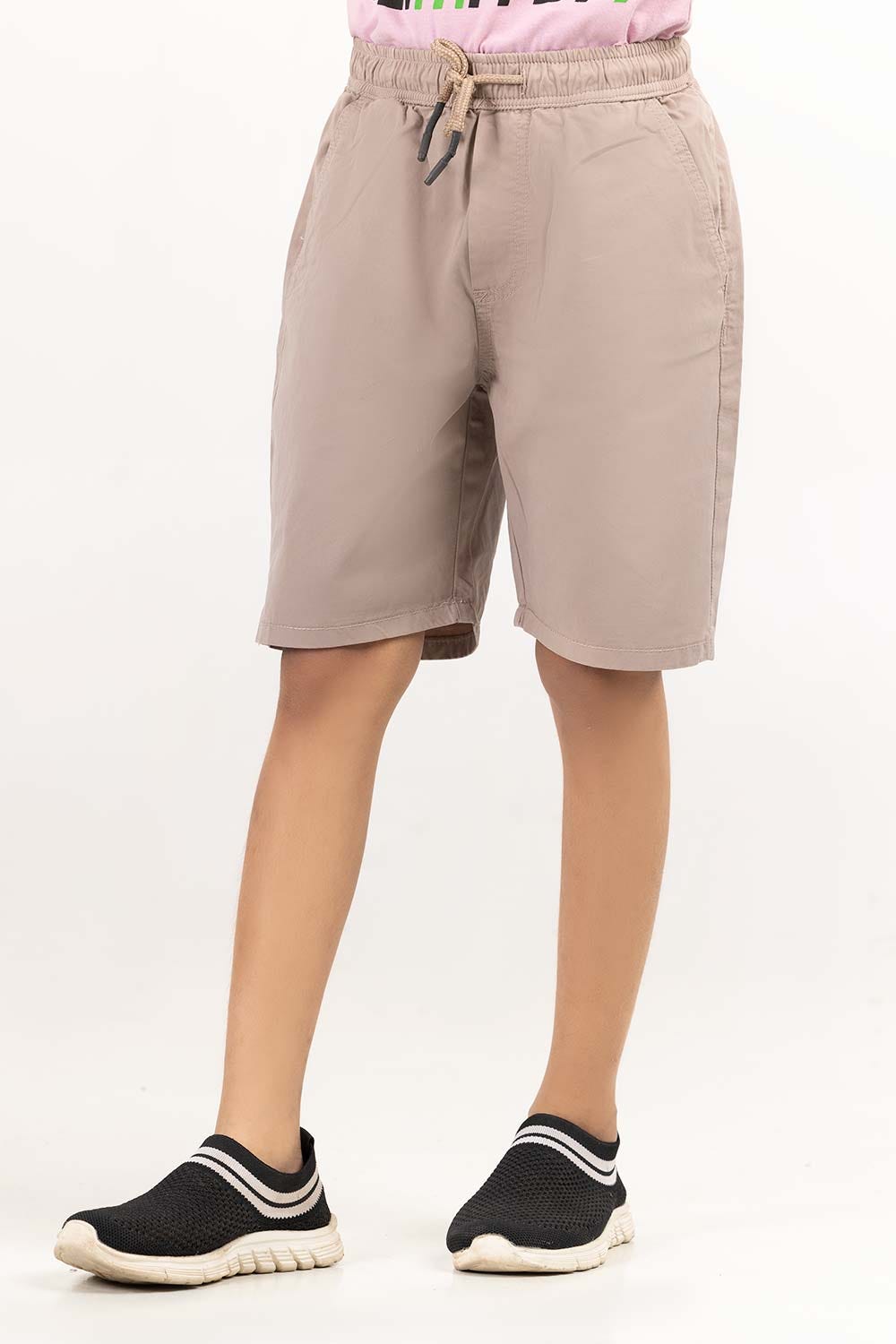 Junior Boy Oyester Grey Basic Shorts JBNB-2210003 A