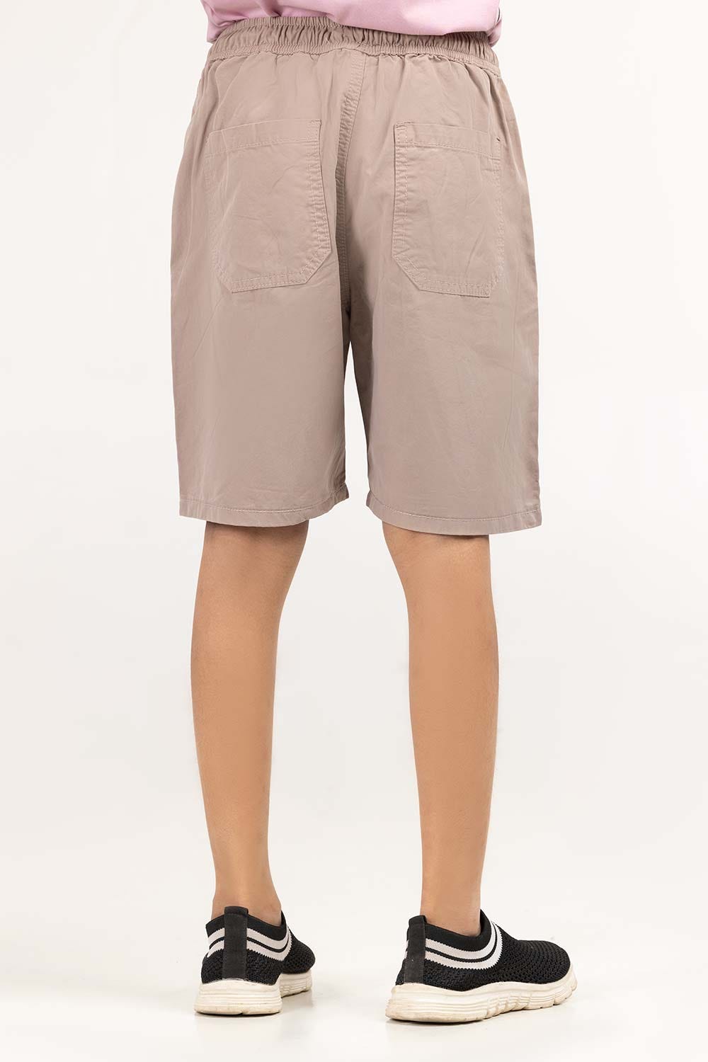 Junior Boy Oyester Grey Basic Shorts JBNB-2210003 A