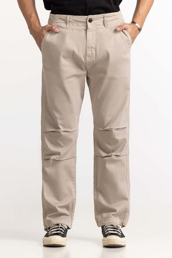 Oyster Grey Basic Trouser MN-TRC-WS23-002