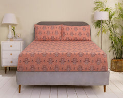 Paisley Decor T-150 Fitted Sheet Set