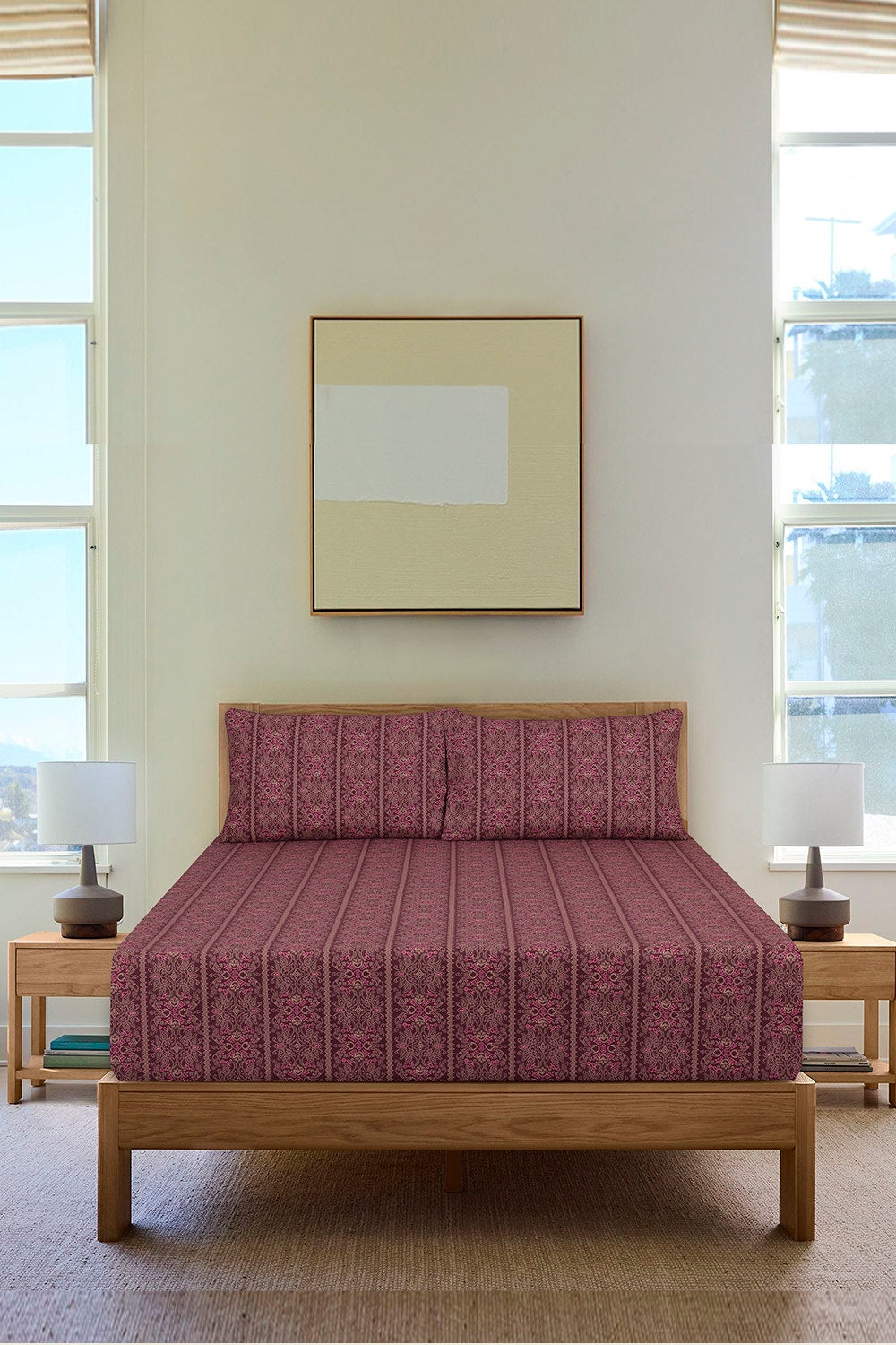 Paisley Fusion T-150 Fitted Sheet Set