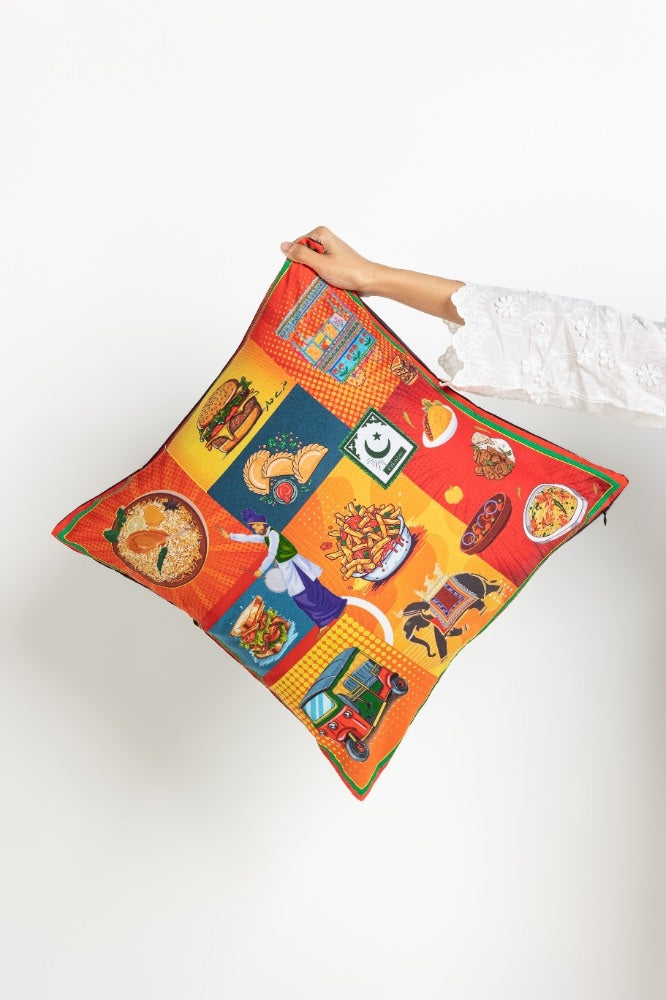 SS24-PAK-010 Digital Square Cushion Cover