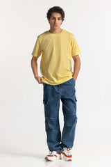 Pale Yellow Basic Tee TS-CNSJ24-073