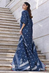 3 Piece Unstitched Paper Cotton Jacquard Suit with Paper Cotton Jacqaurd Dupatta FE-52017