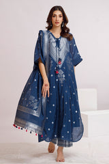 3 Piece Unstitched Paper Cotton Jacquard Suit with Paper Cotton Jacqaurd Dupatta FE-52017