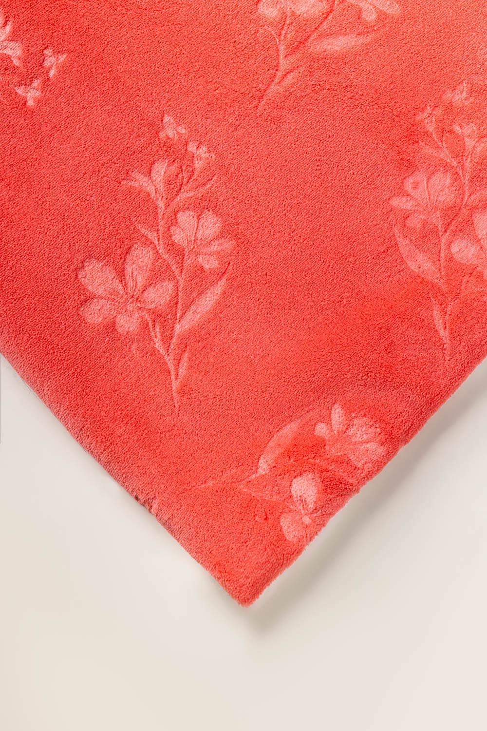 AW24-Peach Double Ply Fleece Throw