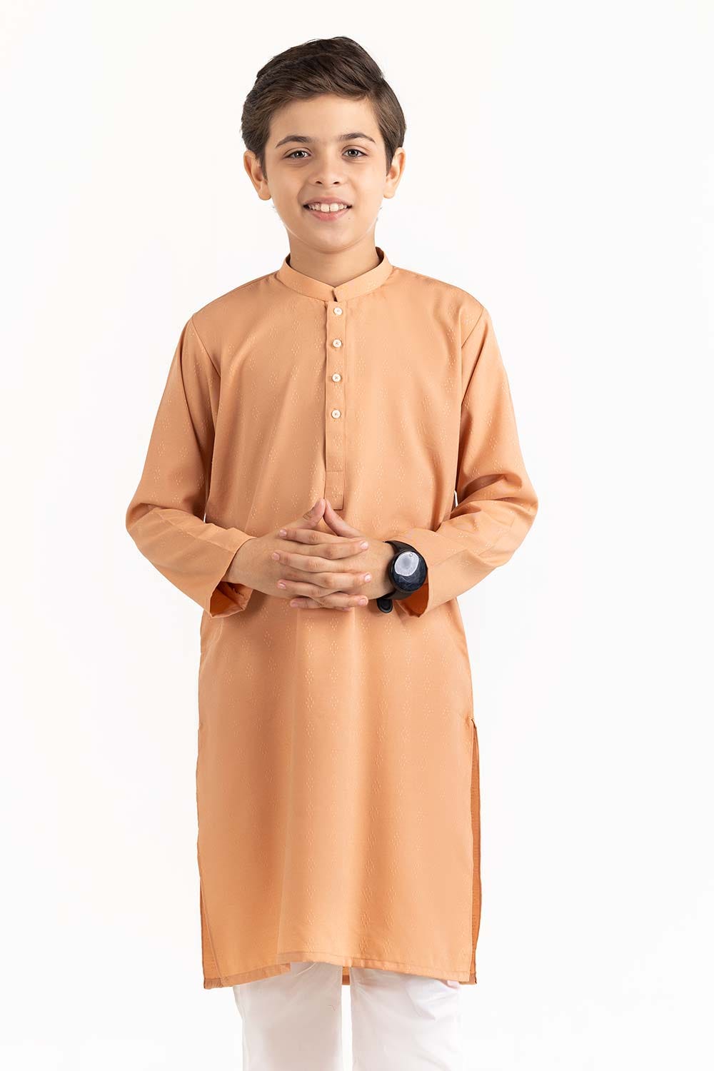 Peach Basic Kurta KR-KPLN22-073