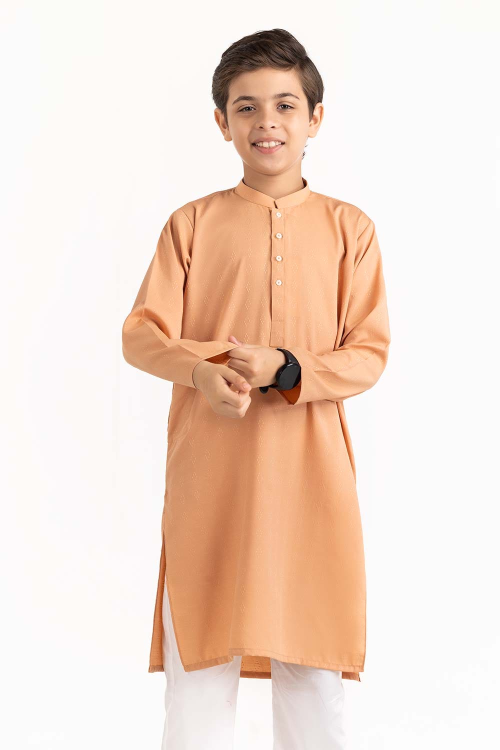 Peach Basic Kurta KR-KPLN22-073