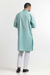 Persian Blue Embroidered Kurta KR-EMB24-020