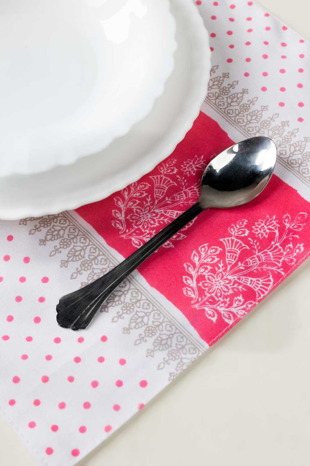 Pink Blocks 4pcs Digital Placemat
