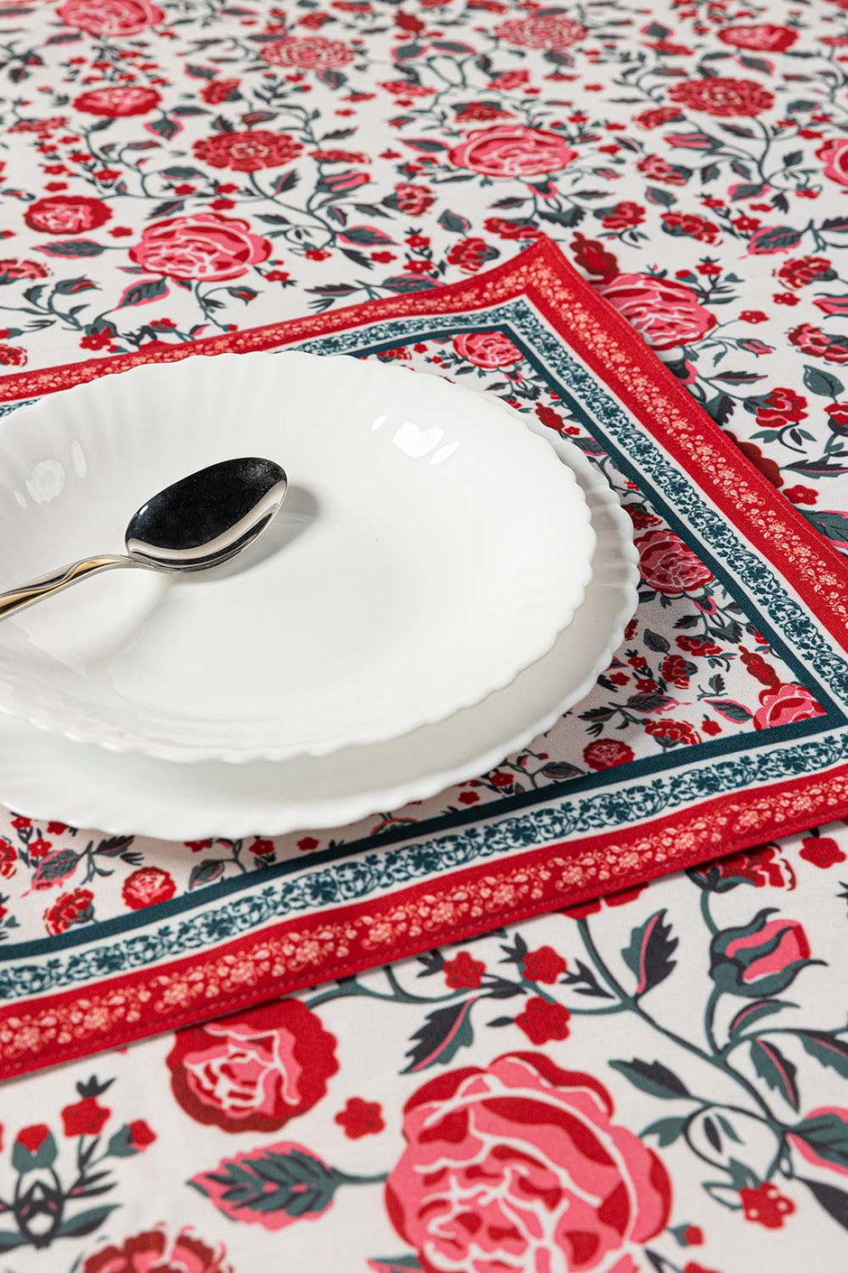Pink Bloom Table Cover