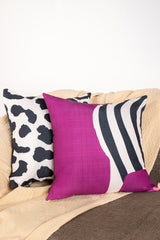Pink Curves Digital Printed Cushion Cover