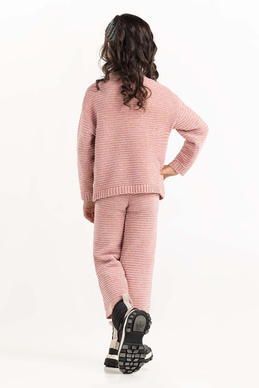 Toddler Girl Pink Knit Sweater 224-616-305