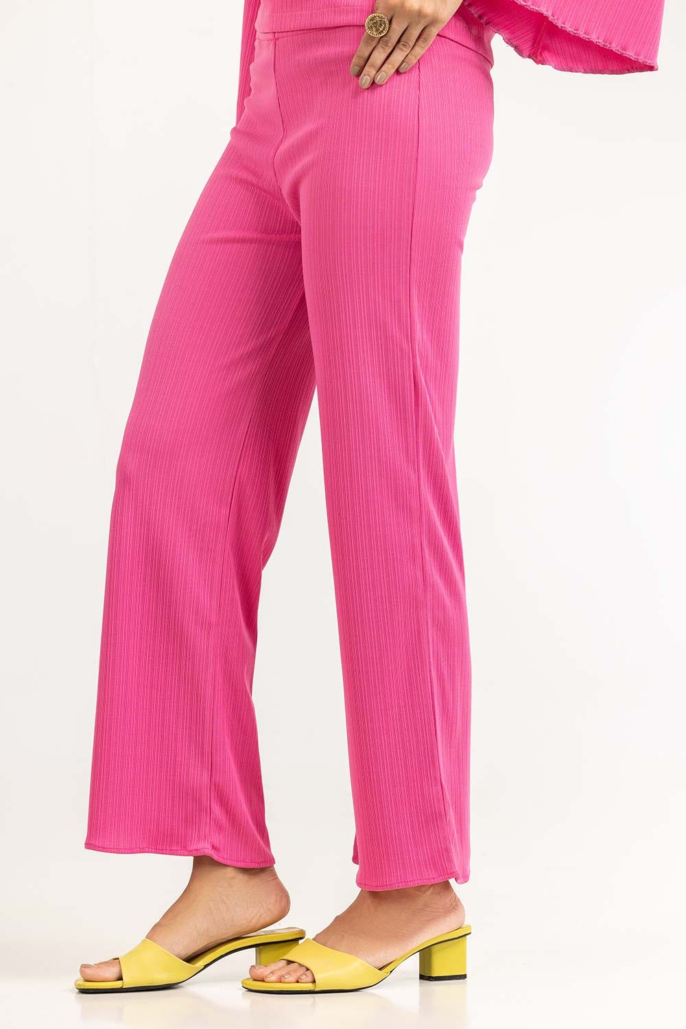 Pink Knitted Trouser 231-220-203