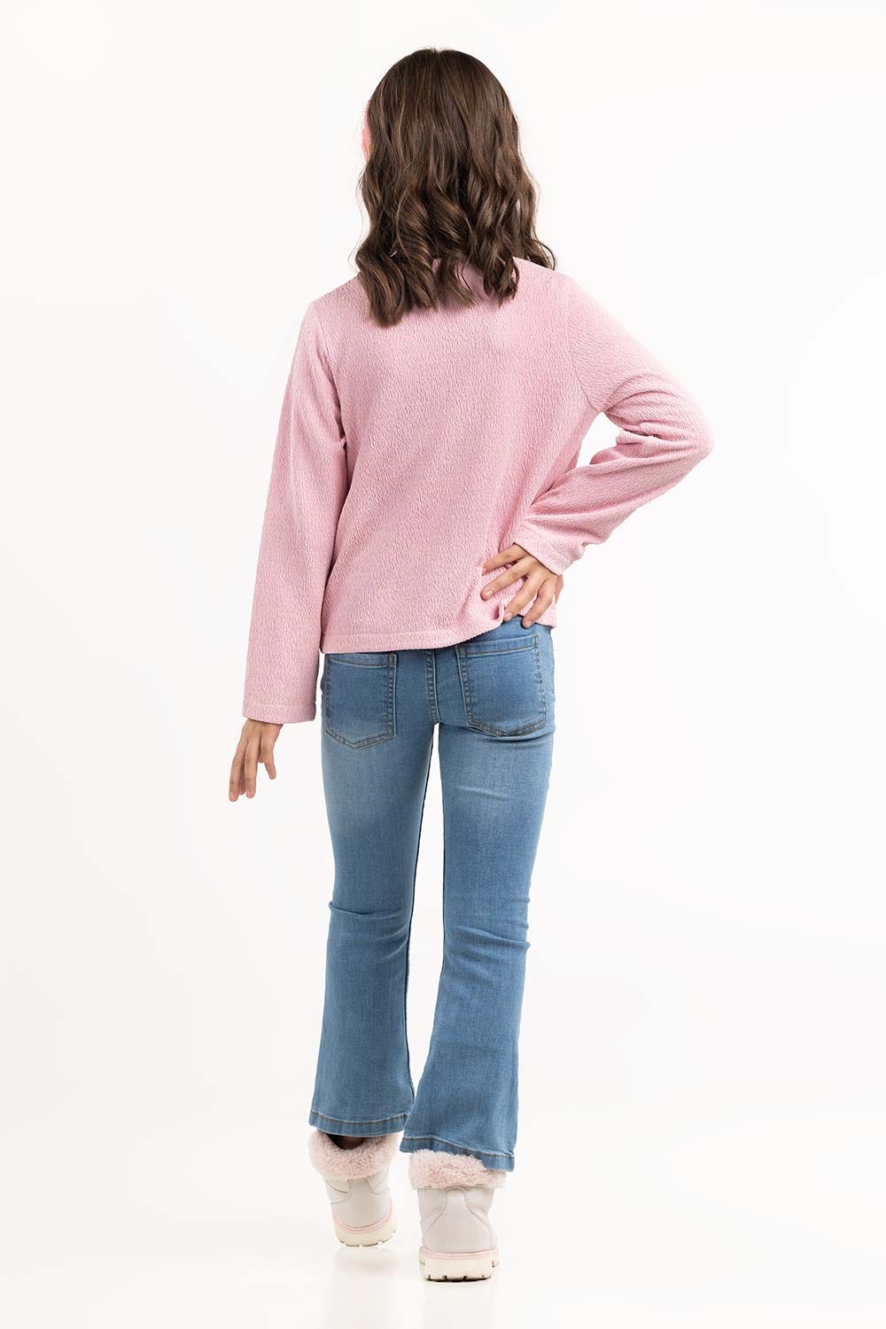 Girls Pink Top 224-413-005