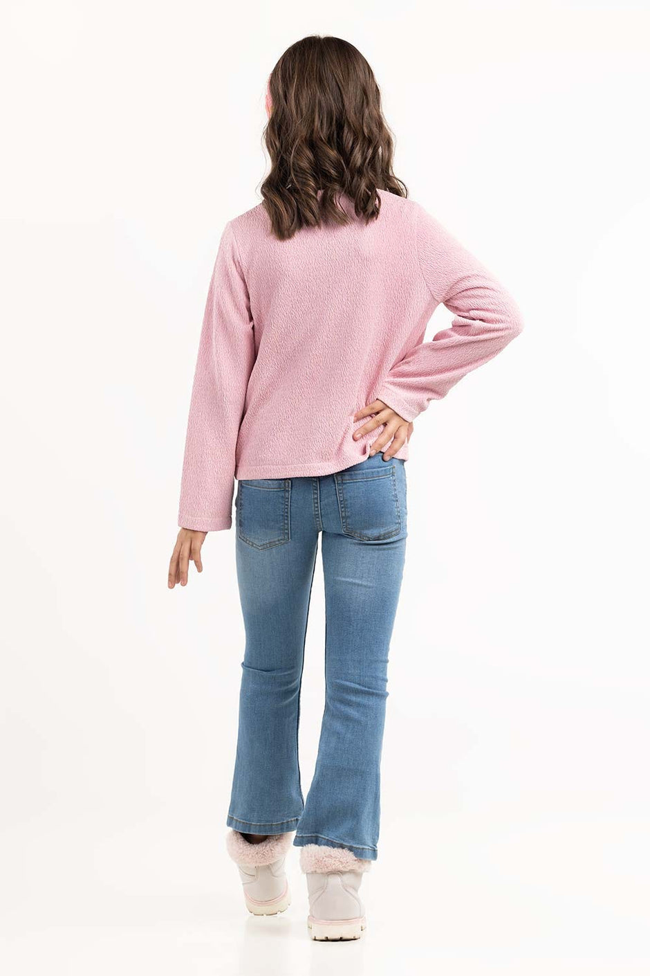 Girls Pink Top 224-413-005