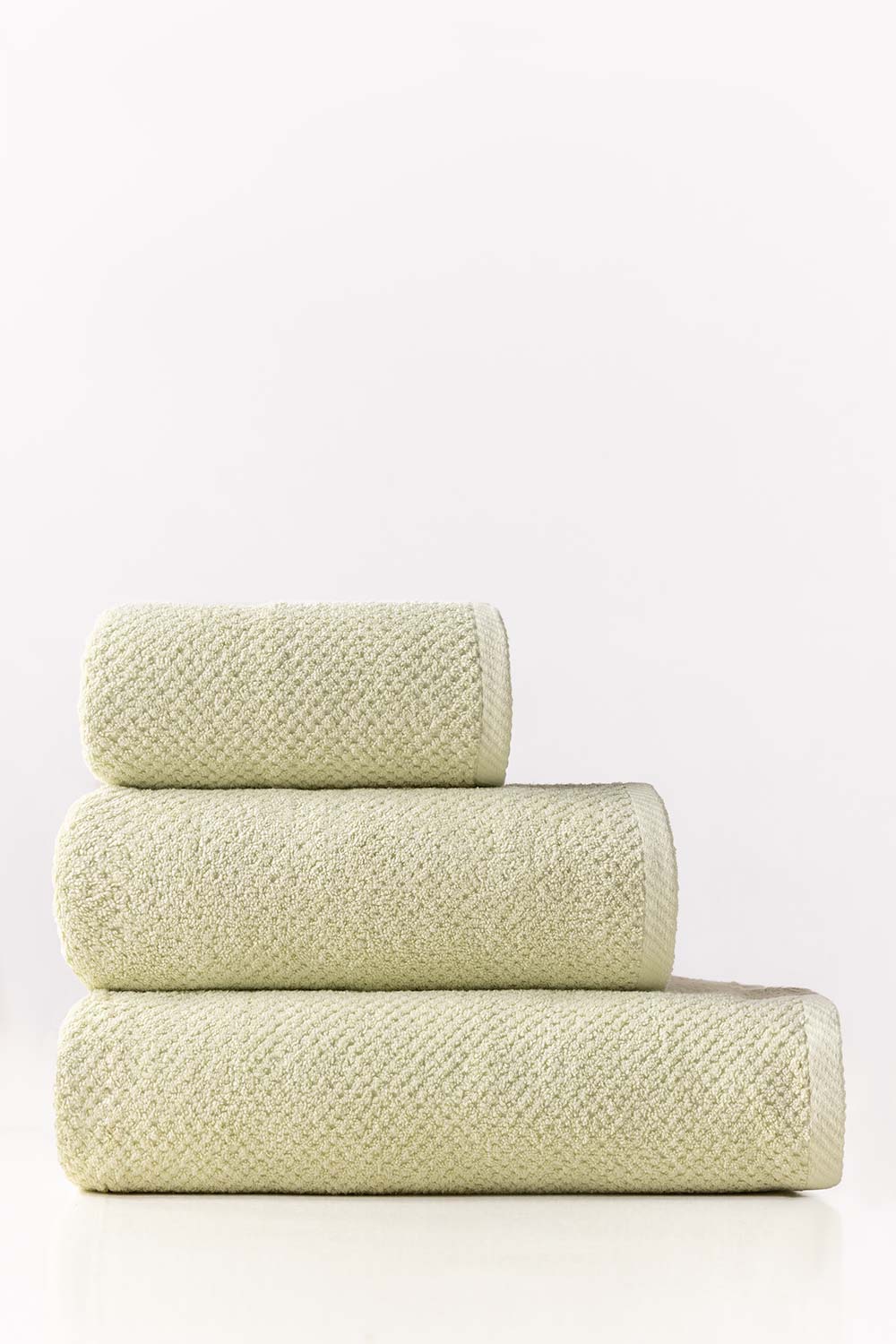 Pistachio Plain Combed Towel