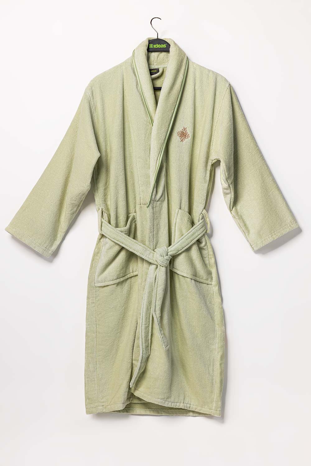 Pistachio Velour Bathrobe