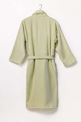 Pistachio Velour Bathrobe