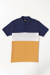 Navy-White Sports Polo PKP-SP-107