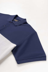 Navy-White Sports Polo PKP-SP-107