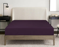 Plum Dyed Fitted Sheet Set 23