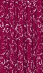 Plum Printed Curtain