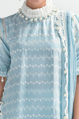 3 Piece Unstitched Schiffli Embroidered Lawn Suit with Schiffli Embroidered Chiffon Dupatta PM-52041