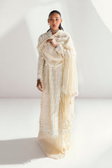 3 Piece Unstitched Schiffli Embroidered Lawn Suit with  Embroidered Chiffon Dupatta PM-52046