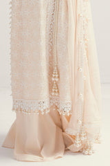 3 Piece Unstitched Schiffli Embroidered Lawn Suit with  Embroidered Chiffon Dupatta PM-52046