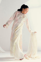 3 Piece Unstitched Schiffli Embroidered Lawn Suit with  Embroidered Chiffon Dupatta PM-52047