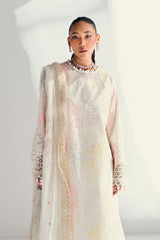 3 Piece Unstitched Schiffli Embroidered Lawn Suit with  Embroidered Chiffon Dupatta PM-52047