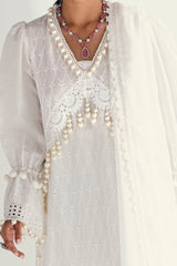 3 Piece Unstitched Schiffli Embroidered Lawn Suit with Schiffli Embroidered Chiffon Dupatta PM-52052