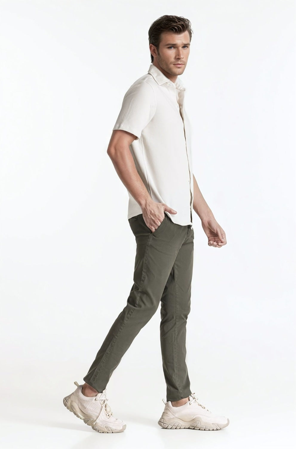 Polo Collar Shirt PS-FSHN24-159